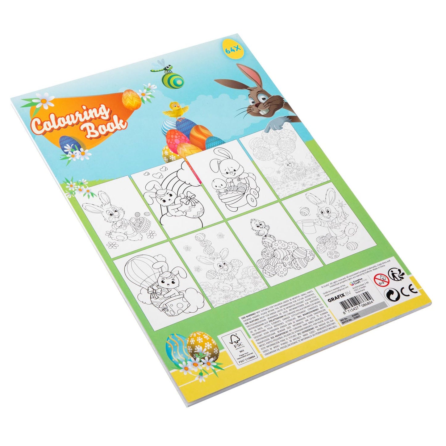 Grafix Kleurboek pasen a4, 64pag.