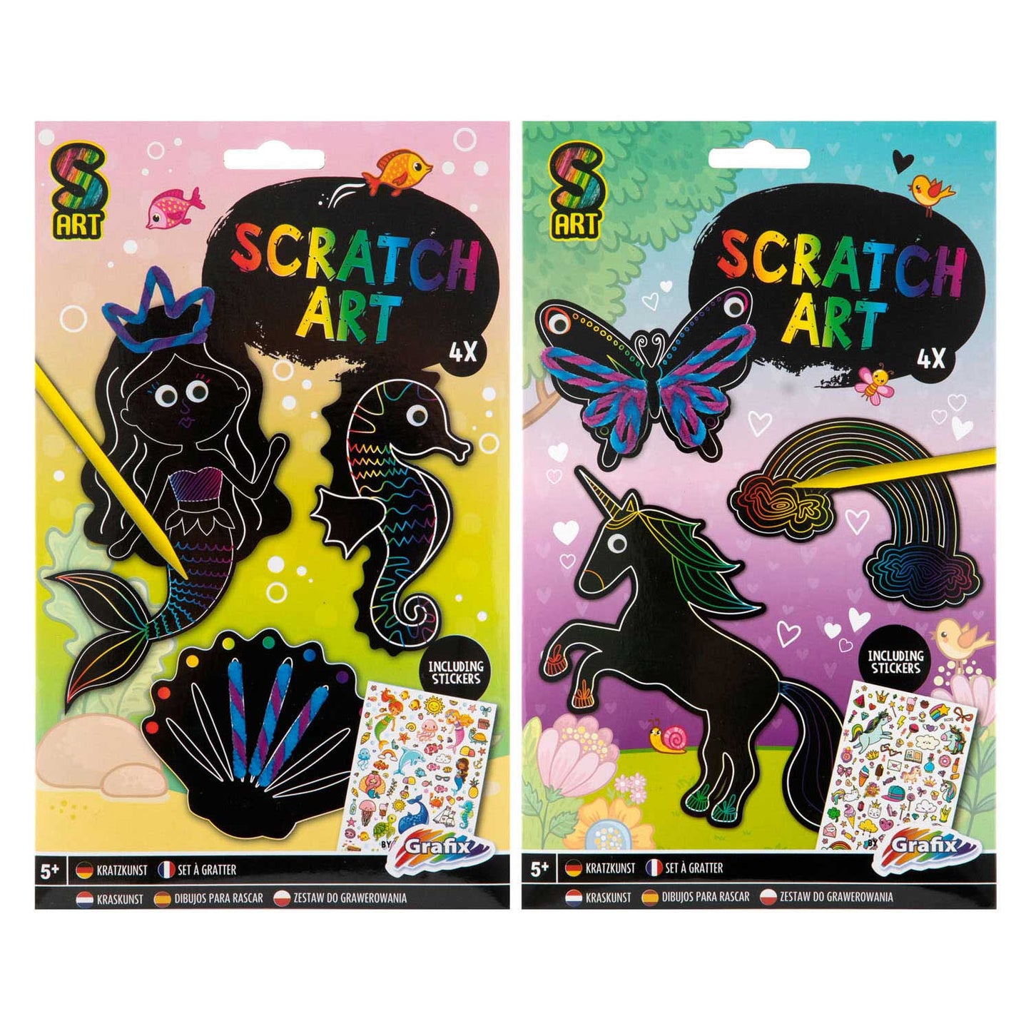 Creative Craft Group Maak je eigen scratch art meisje
