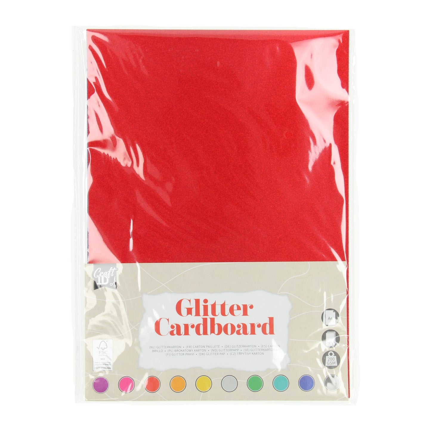 Creative Craft Group Glitterkarton a4, 10 vellen