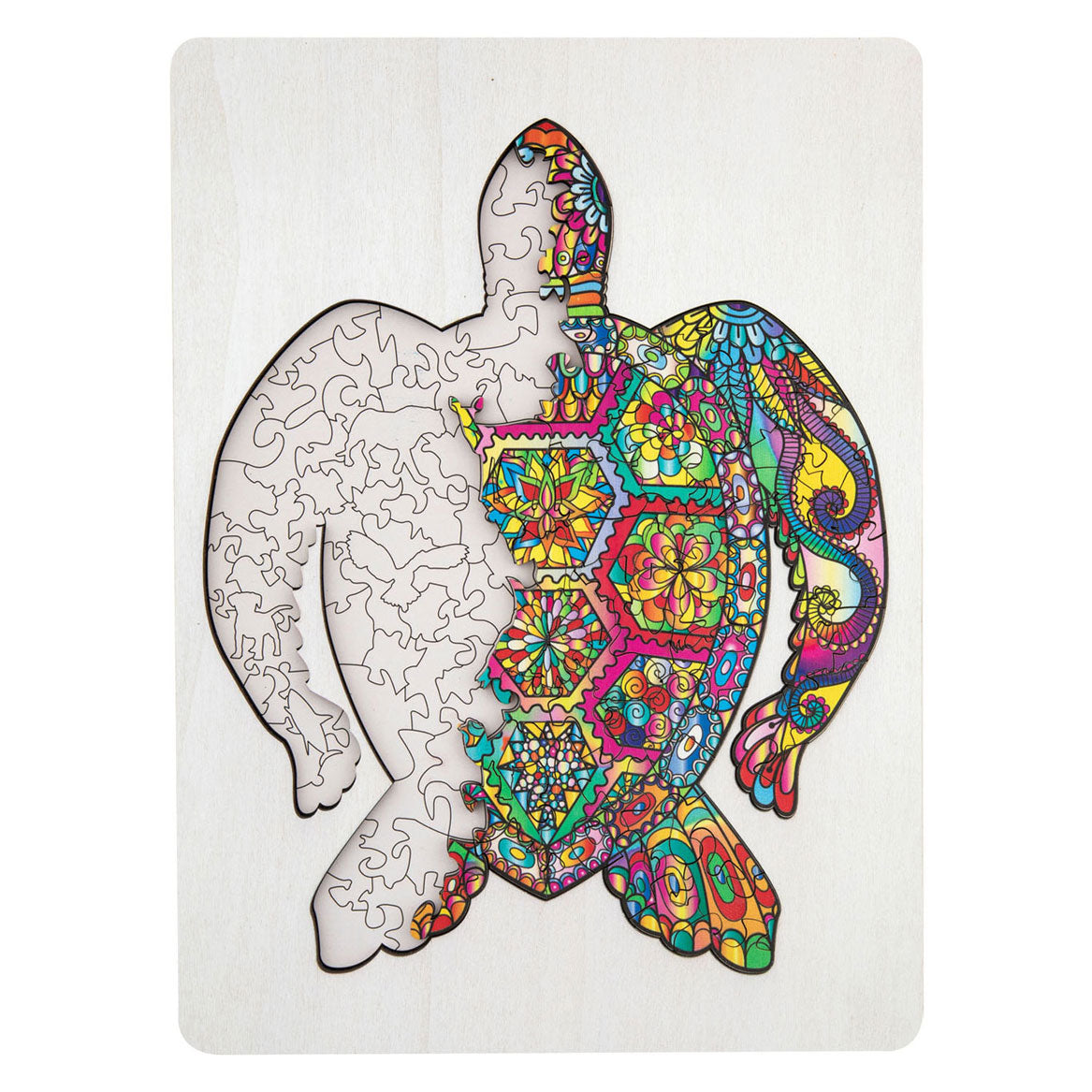 Creative Craft Group Houten legpuzzel schildpad, 130st.