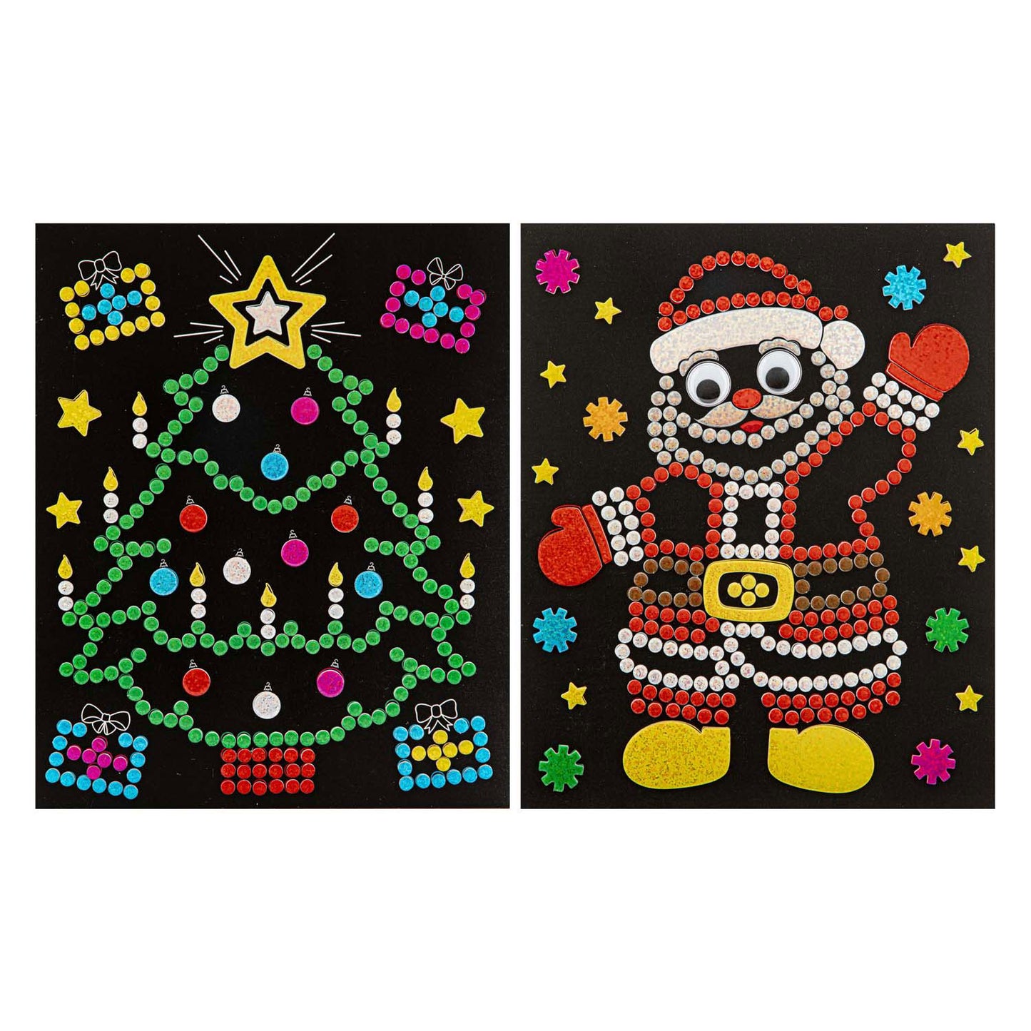 Creative Craft Group Xmas holografische stippen stickerset