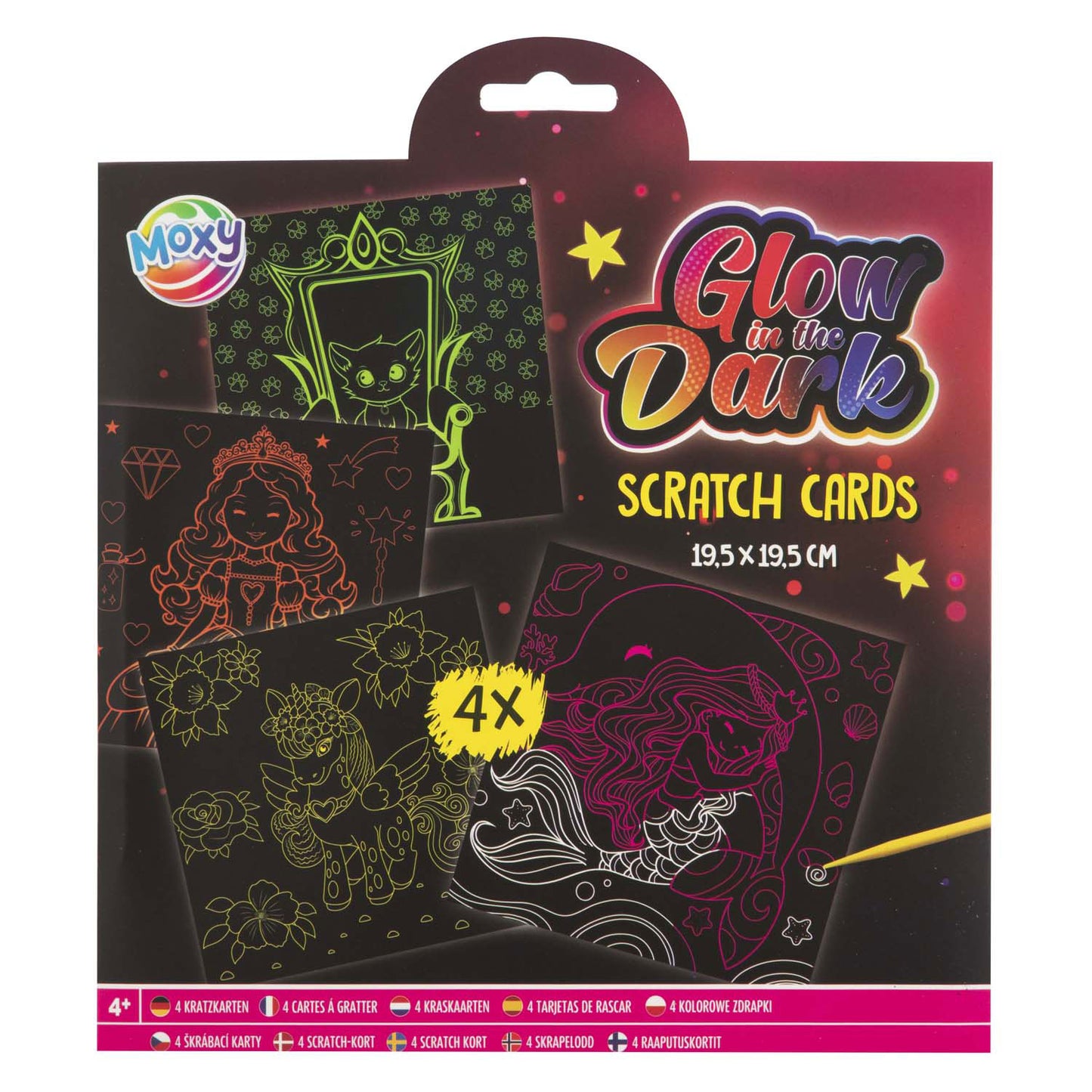 Grafix Scratch kaarten glow in the dark