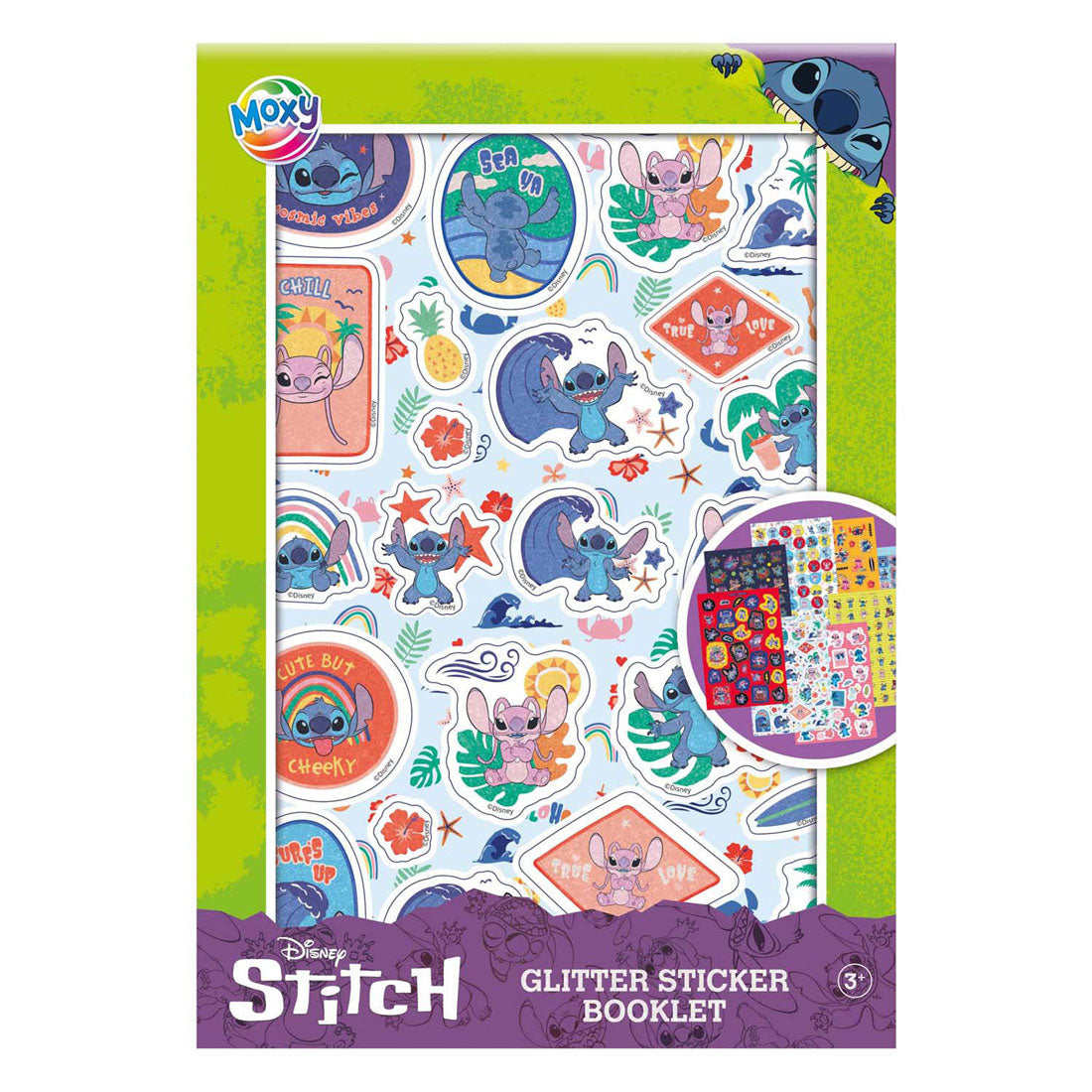 Creative Craft Group Glitter stickerboek a5 - stitch