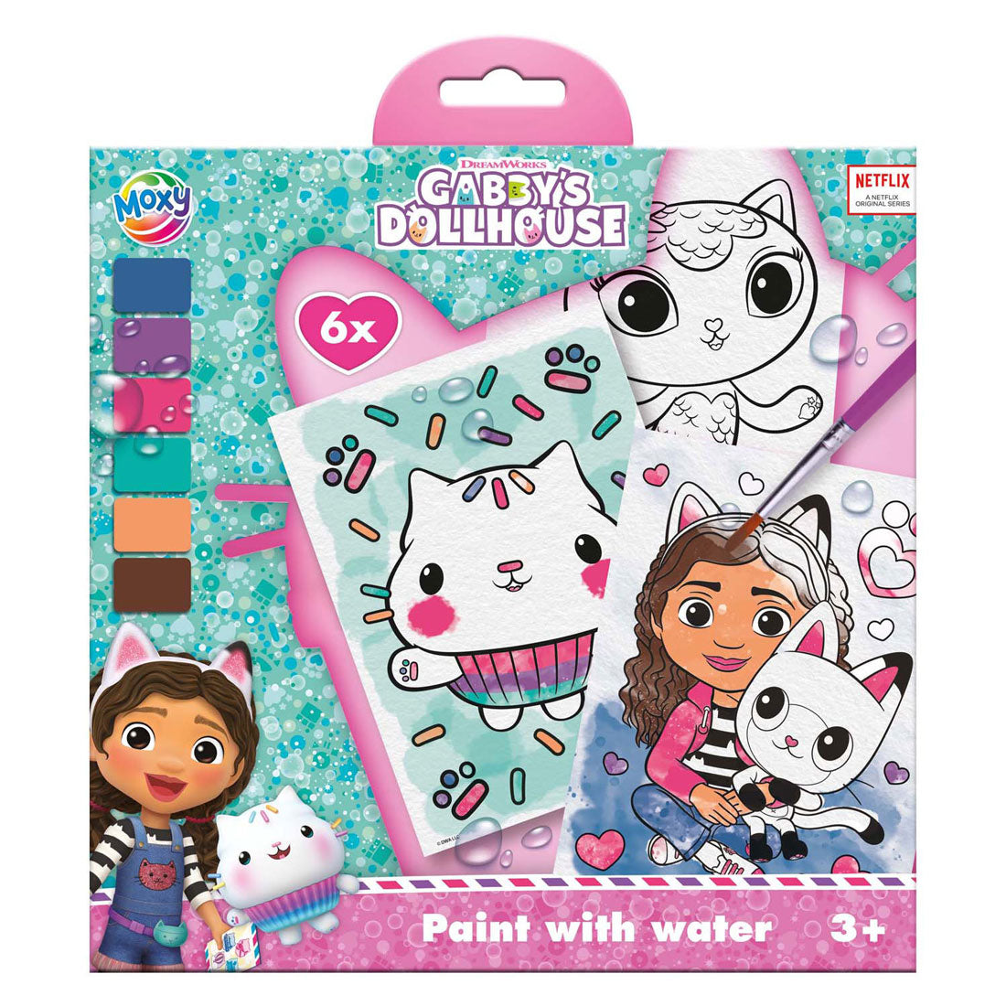 Creative Craft Group Schilderen met water gabby's poppenhuis, 7dlg.