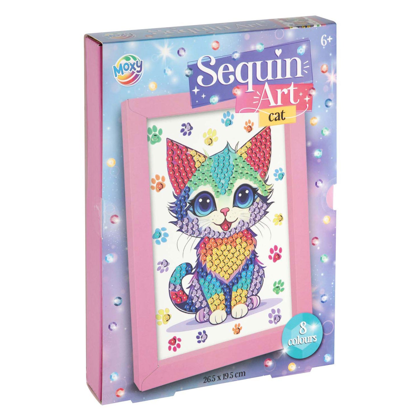 Creative Craft Group Maak je eigen dier pailletten kunst knutselset,8 kleuren