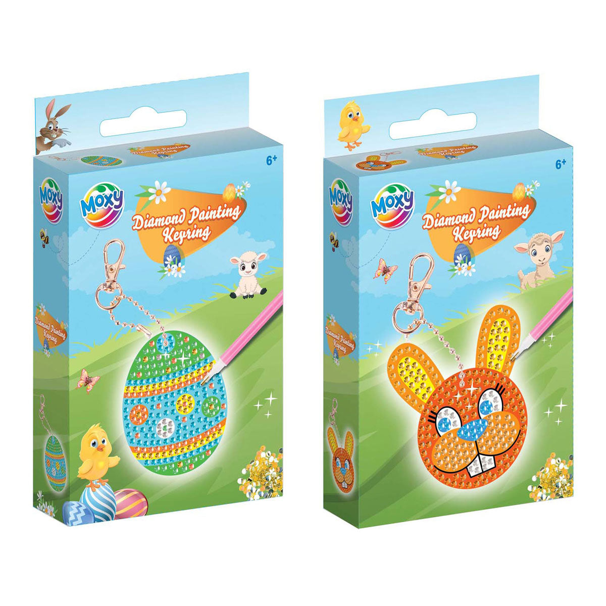 Creative Craft Group Diamond painting sleutelhanger maken pasen