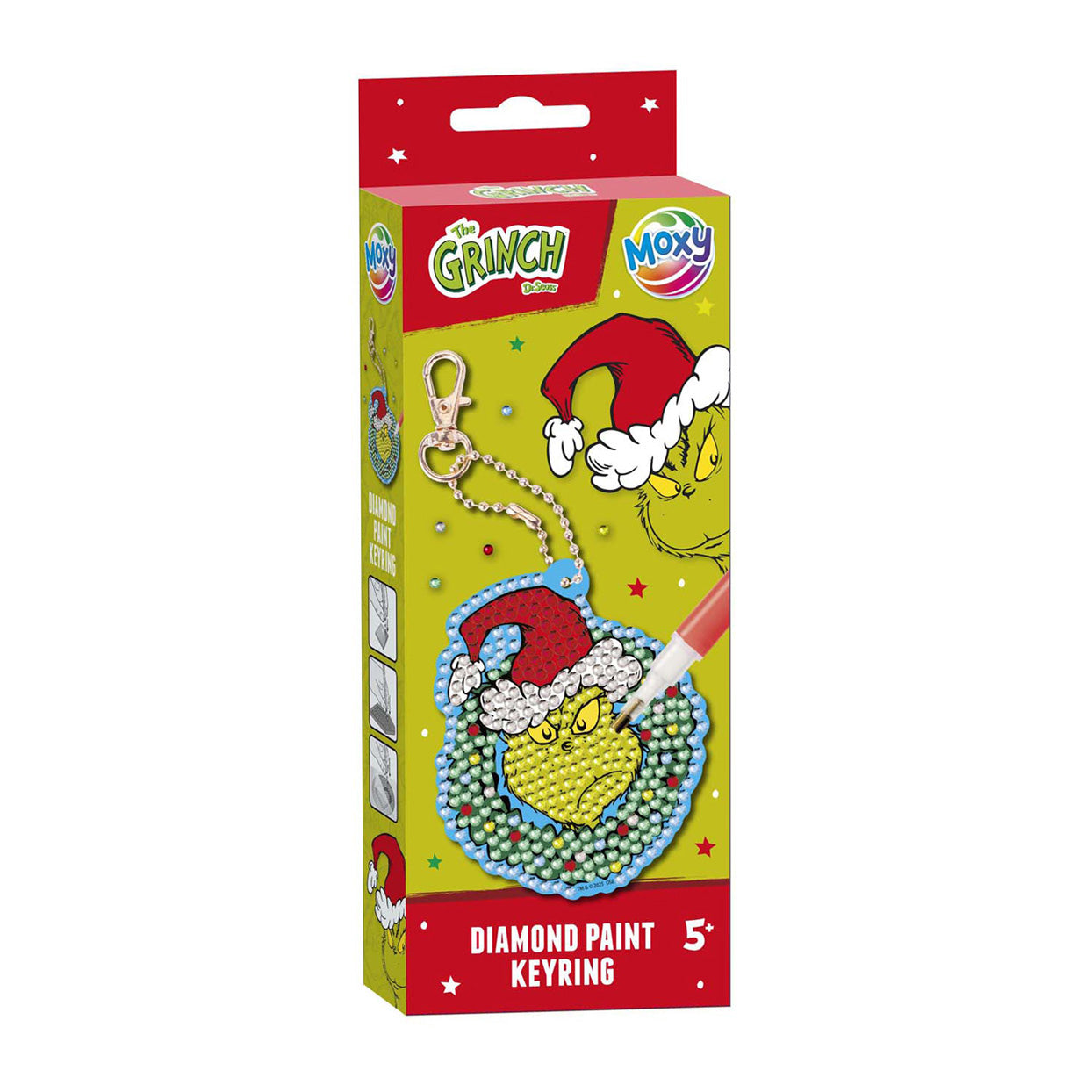 Creative Craft Group Diamond painting sleutelhanger the grinch