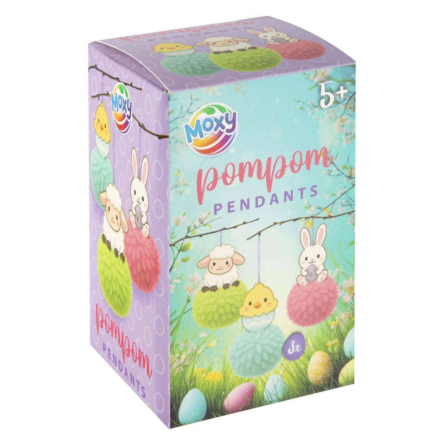 Creative Craft Group Pompom hangers pasen maken - 3st.
