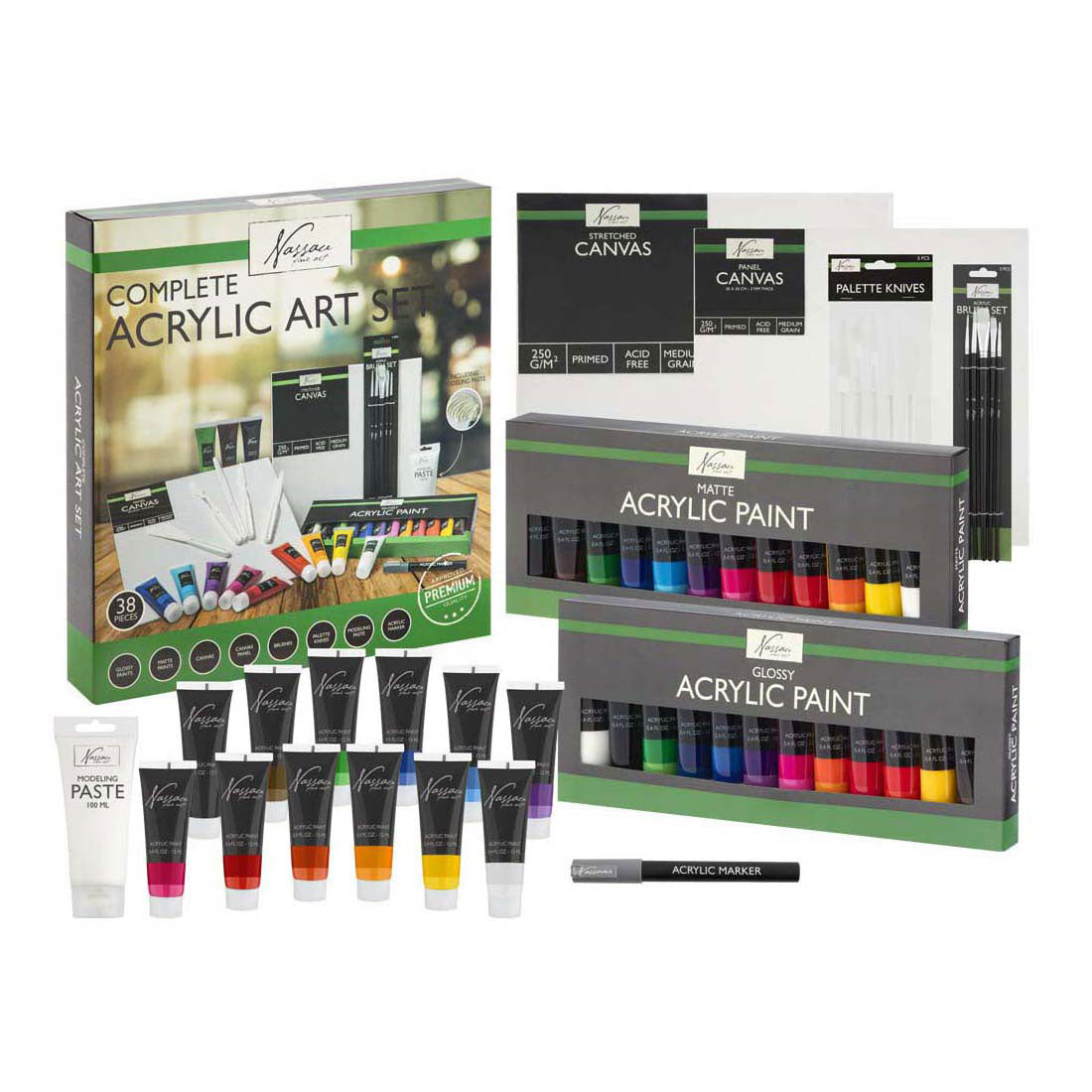 Creative Craft Group Nassau complete acryl set - 38dlg.