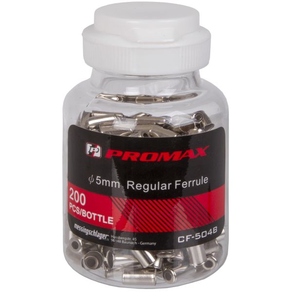 Promax Kabelhoedje metaal ø5mm voor derailleurkabel (200 stuks) - zilver