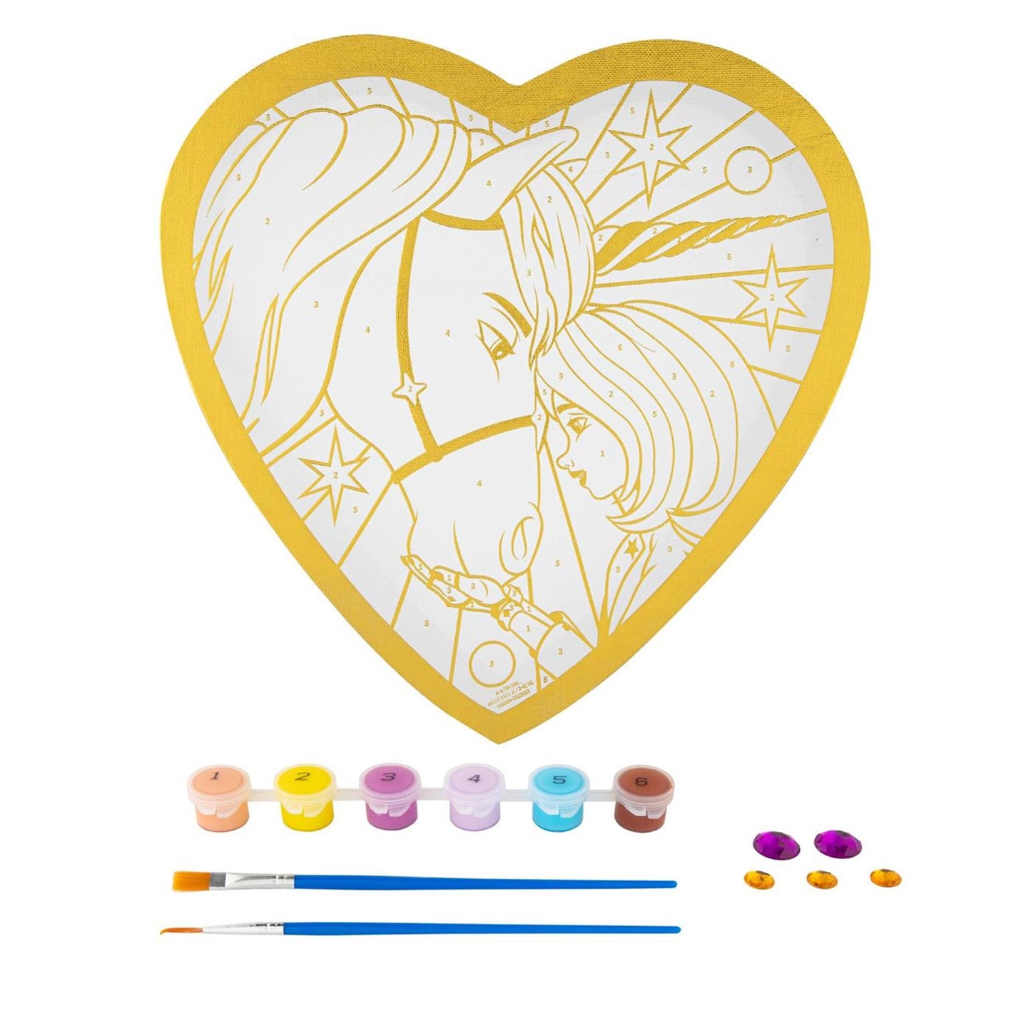 Moxy Unicorn kleuren op nummer