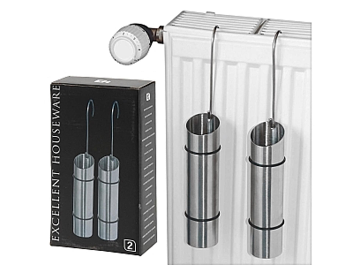 Excellent Houseware Waterverdamper rvs set a 2st. 20x5cm
