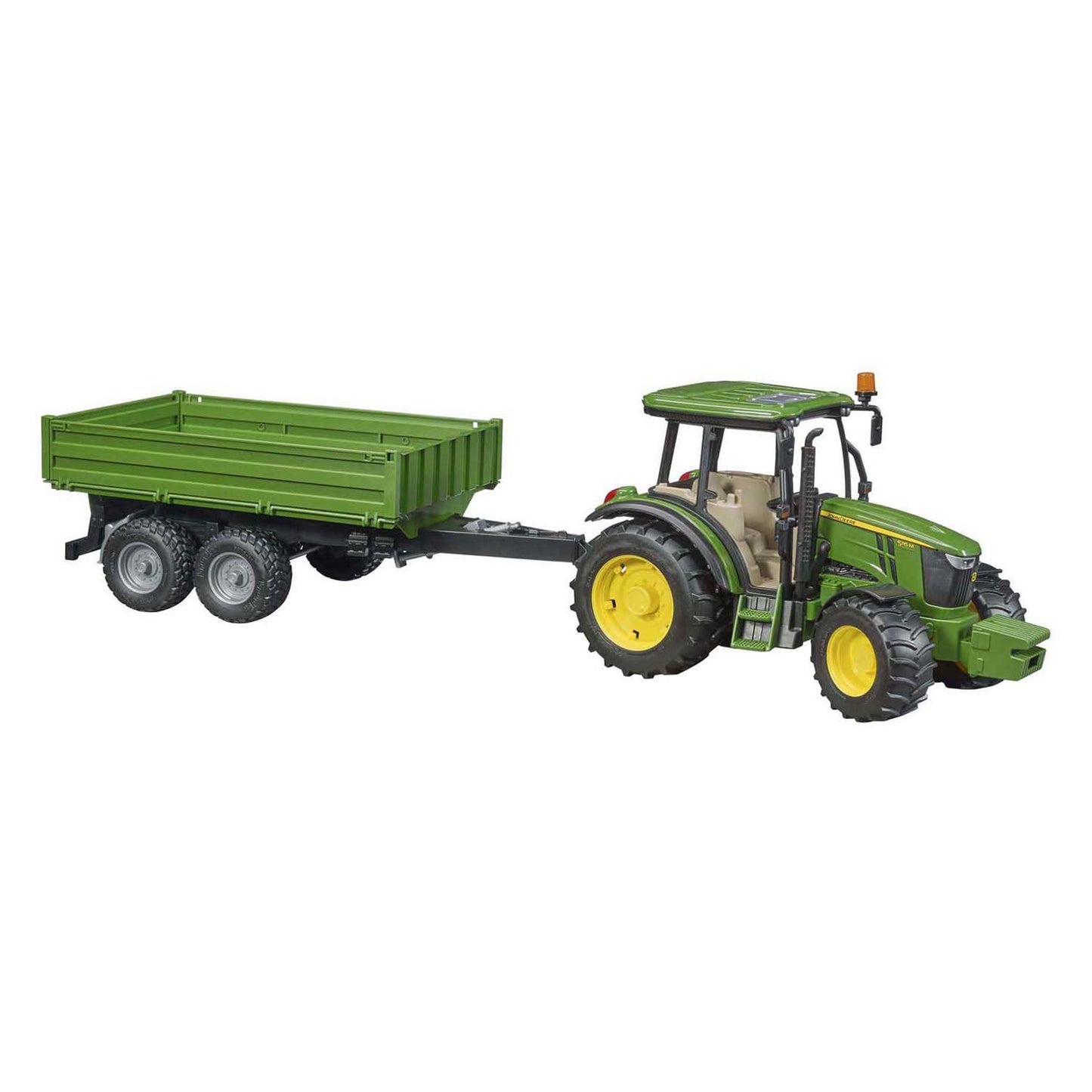 Bruder john deere tractor met aanhanger