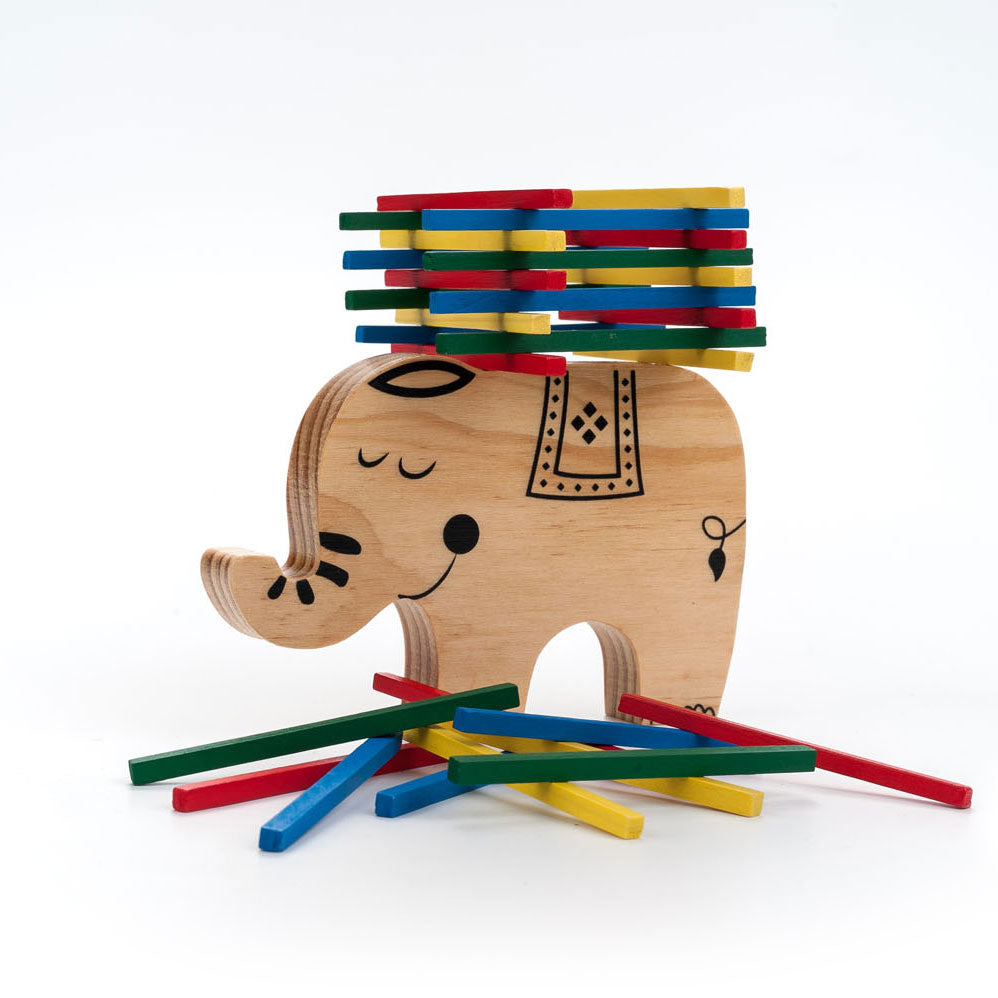 Longfield Houten balans spel olifant