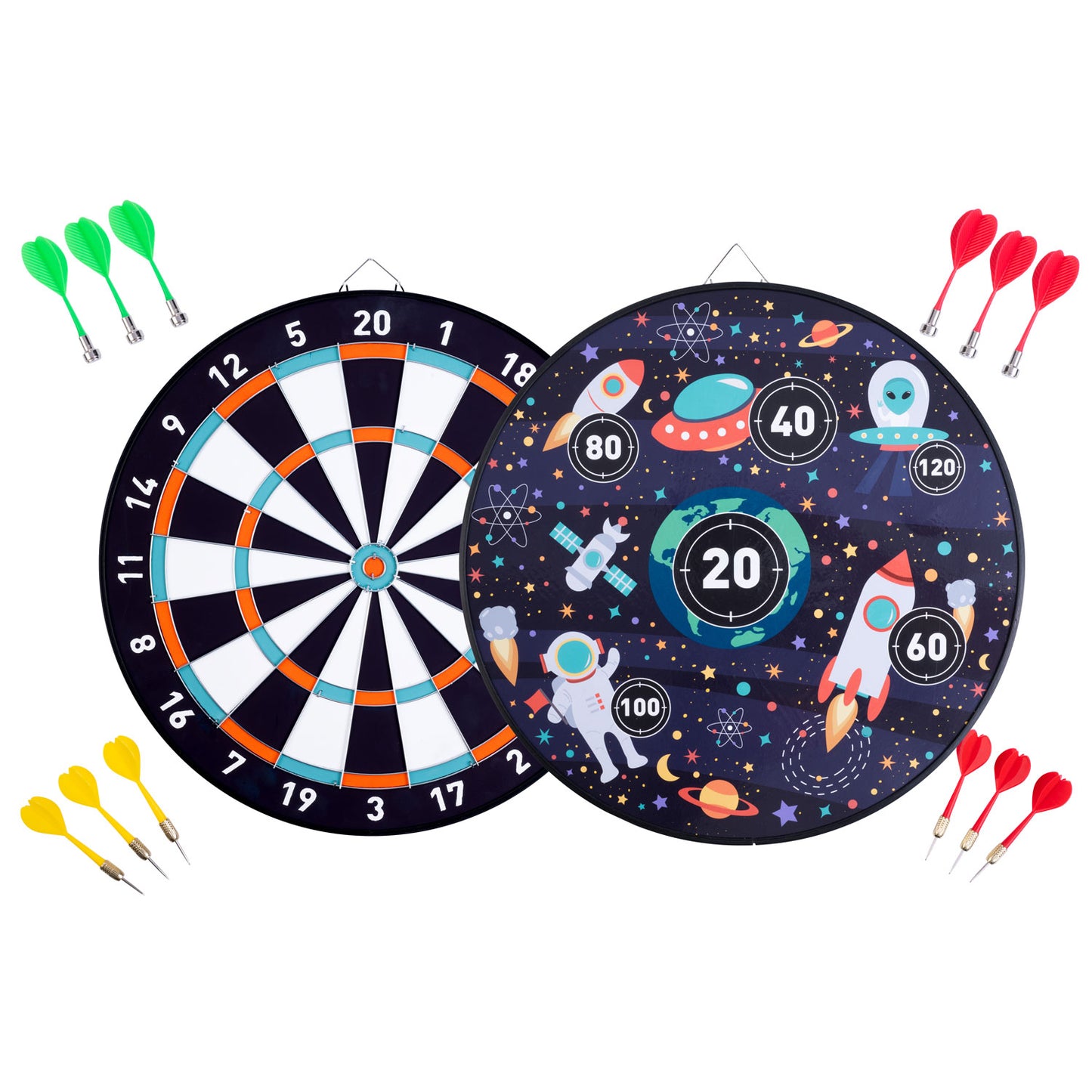 Engelhart Magnetisch dartbord dubbelzijdig - ruimte