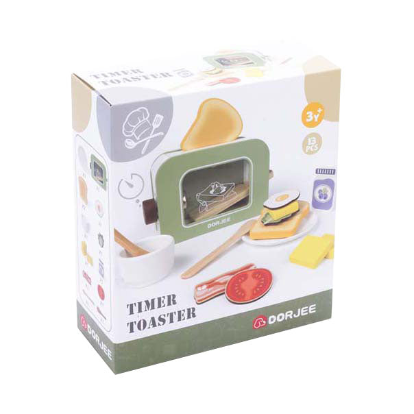 Dorjee Houten broodrooster met timer