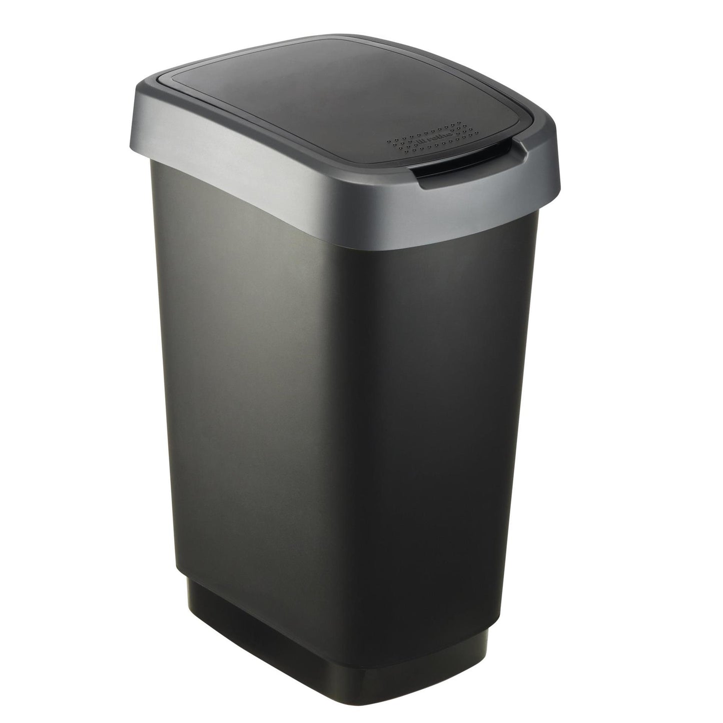 Rotho twist afvalbak 25l dark silver