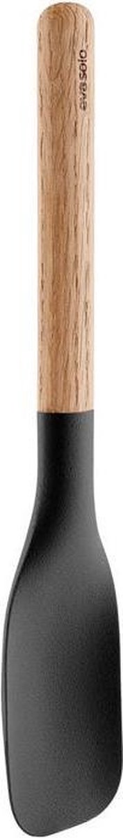 Eva Solo - nordic kitchen keukentool opscheplepel groot - zwart - hout - siliconen