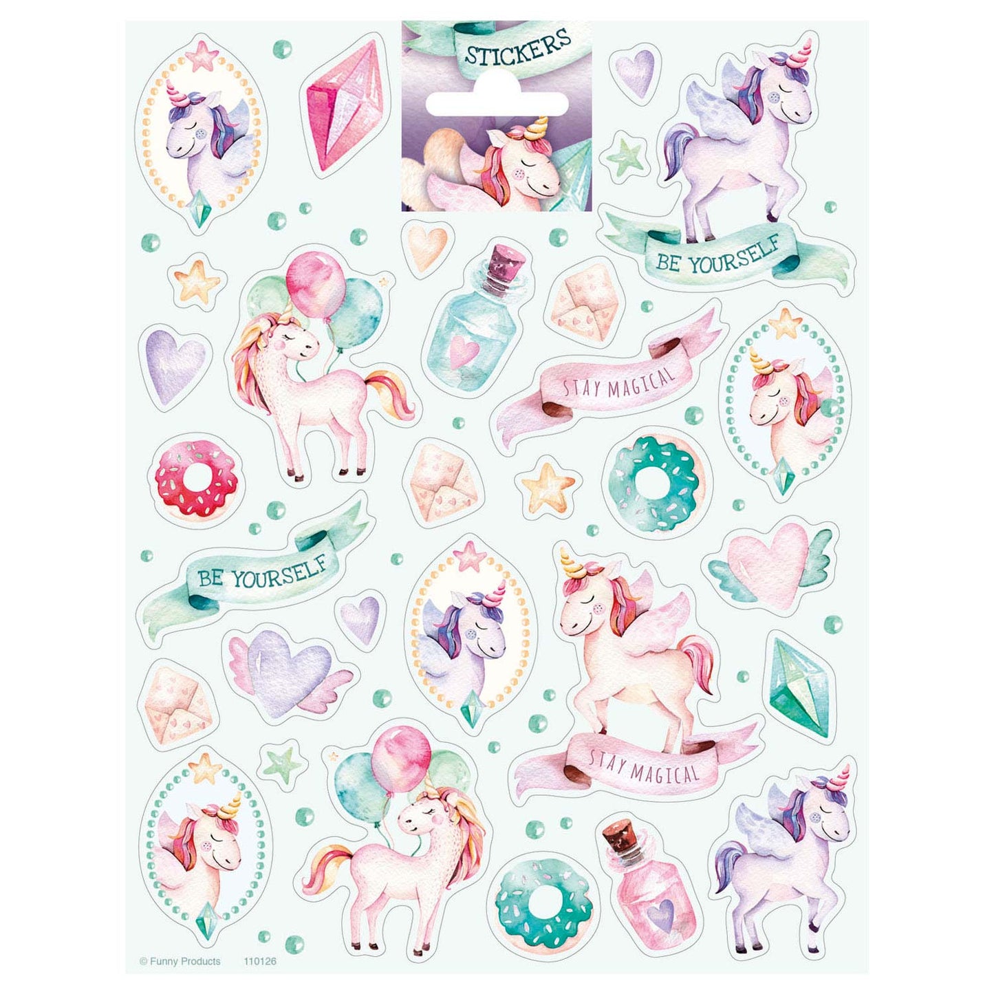 Totum Stickervel eenhoorn
