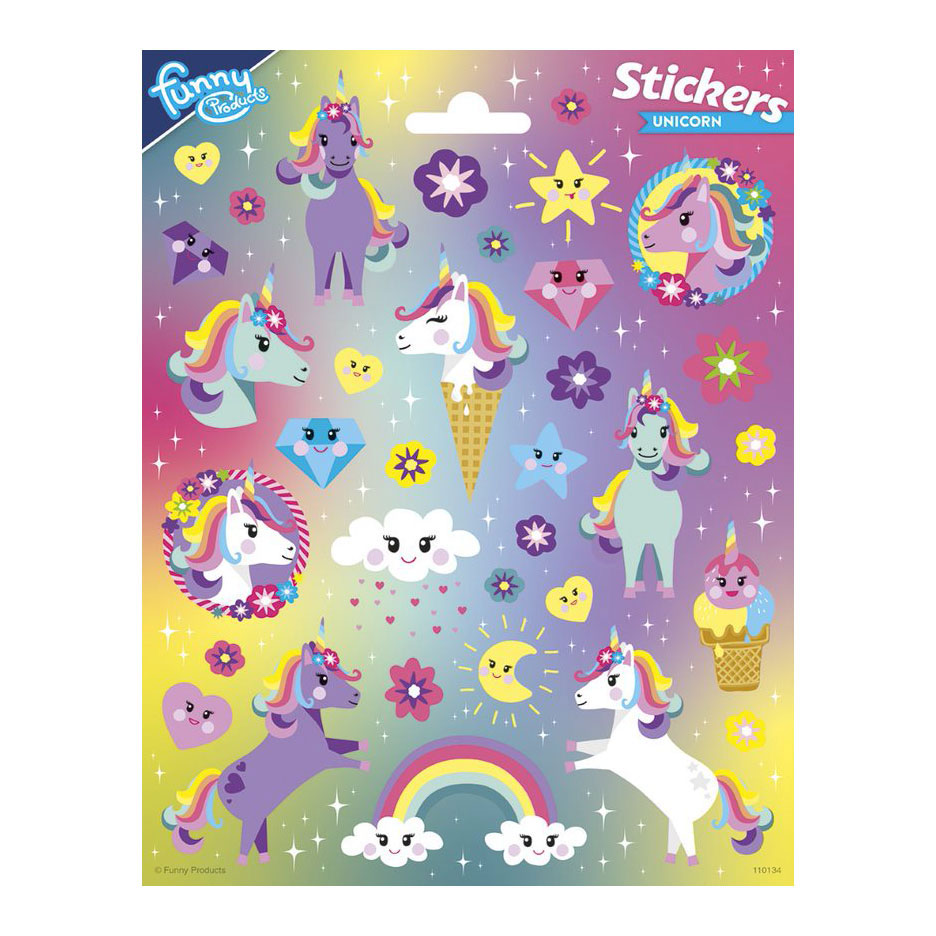 Totum Stickervel eenhoorn