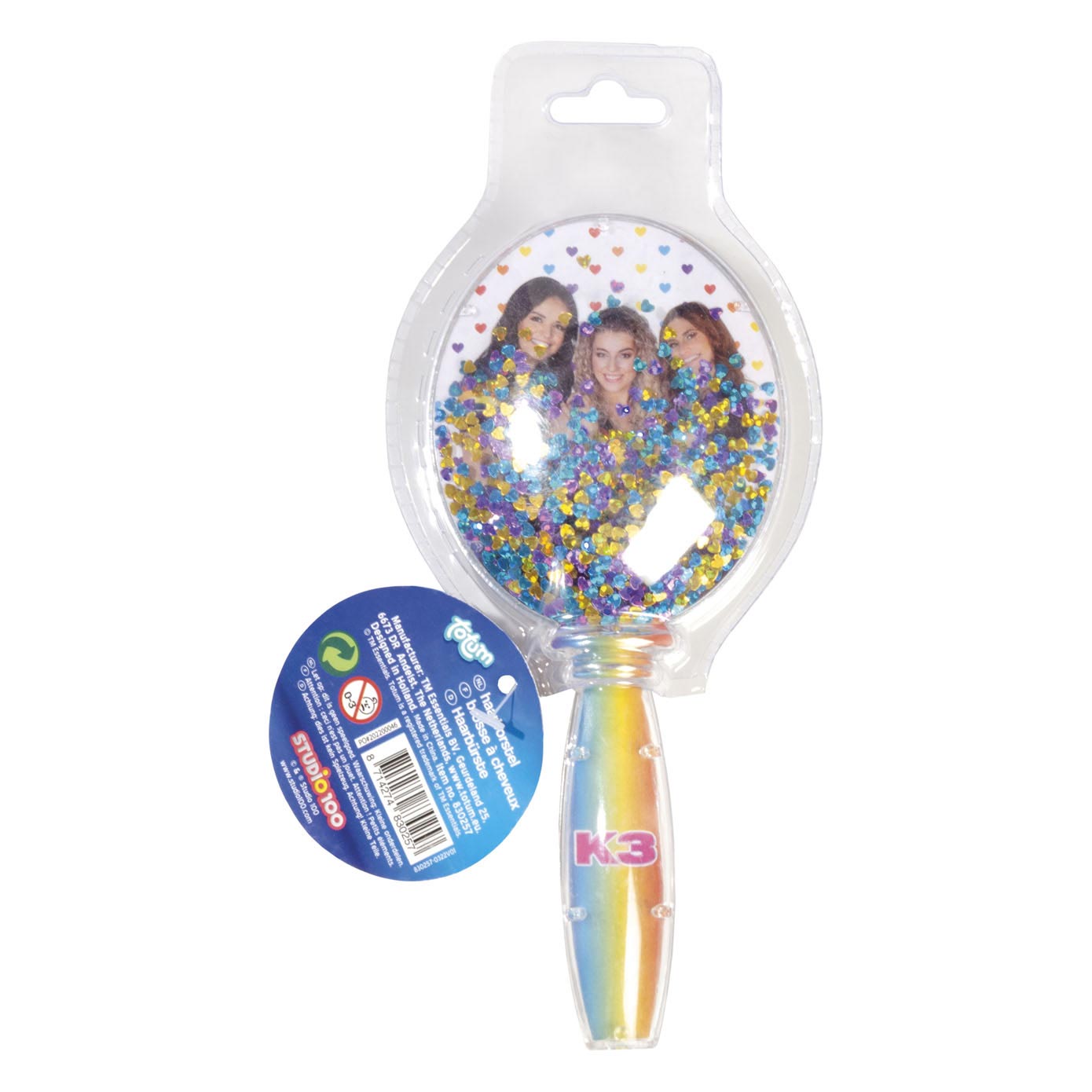 Totum K3 glitter haarborstel