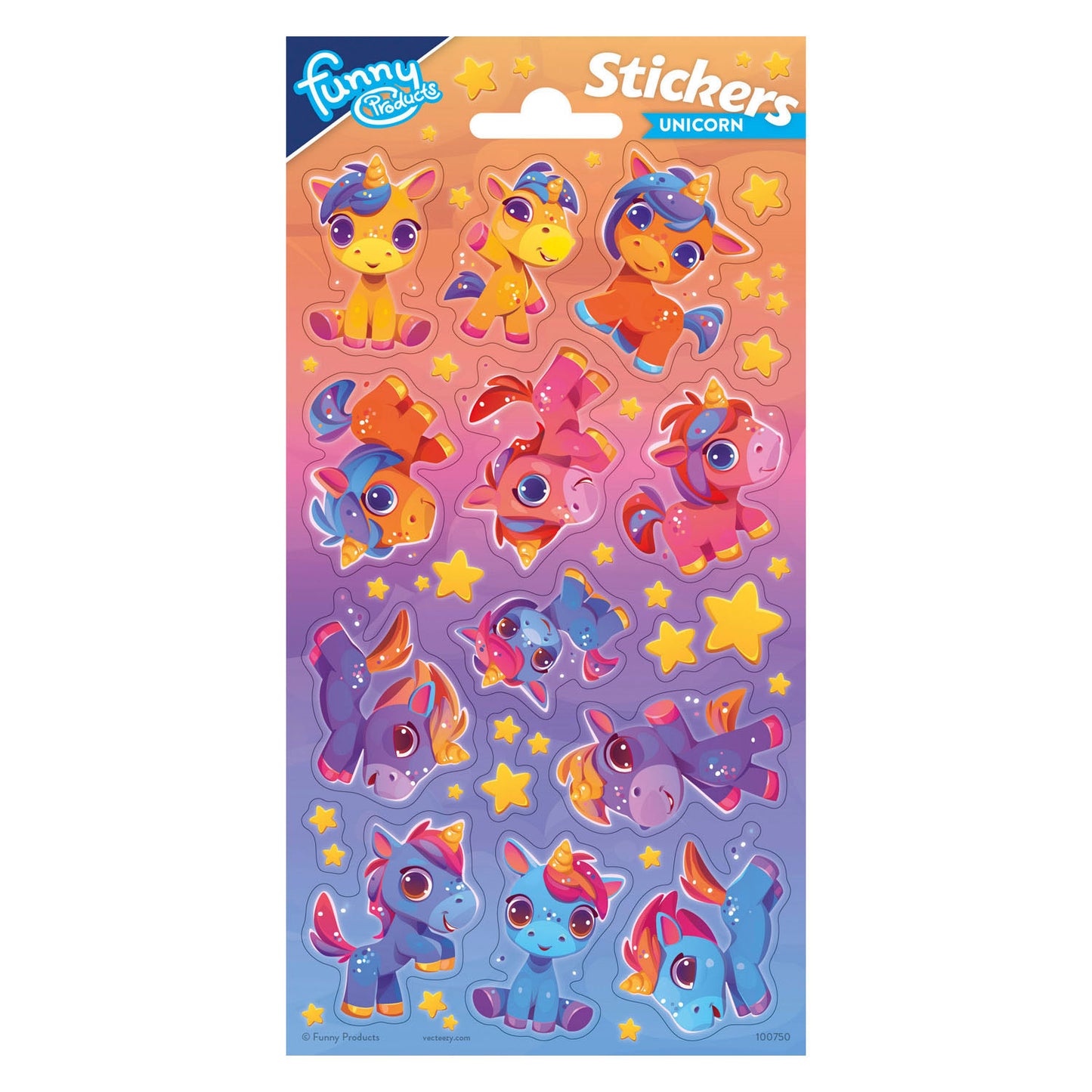 Totum Stickervel eenhoorn