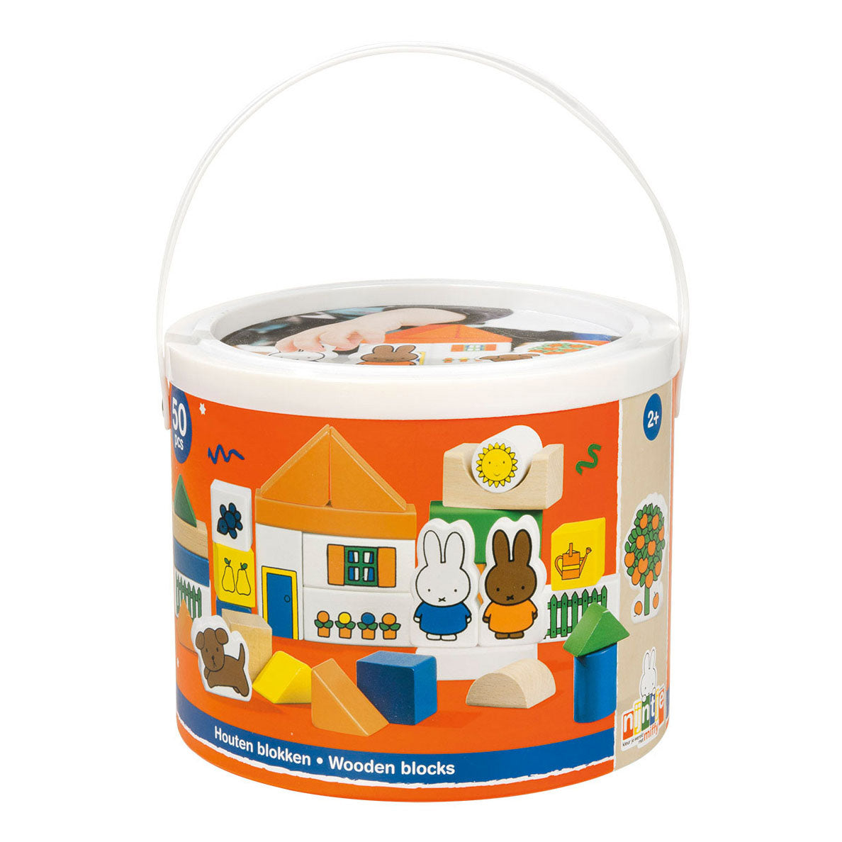 Bambolino Blokkenton hout nijntje, 50dlg.