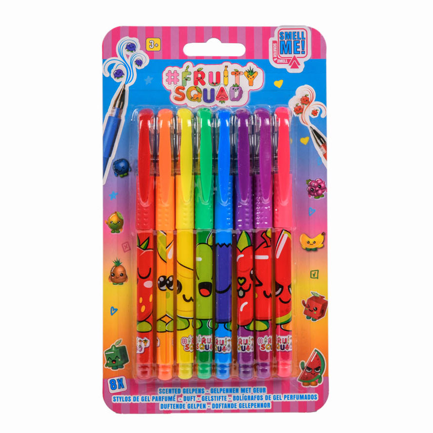 Canenco Fruity squad gelpennen met geur, 8st.