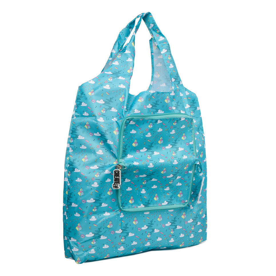 Create It! poptastic opvouwbare shopper - turquoise