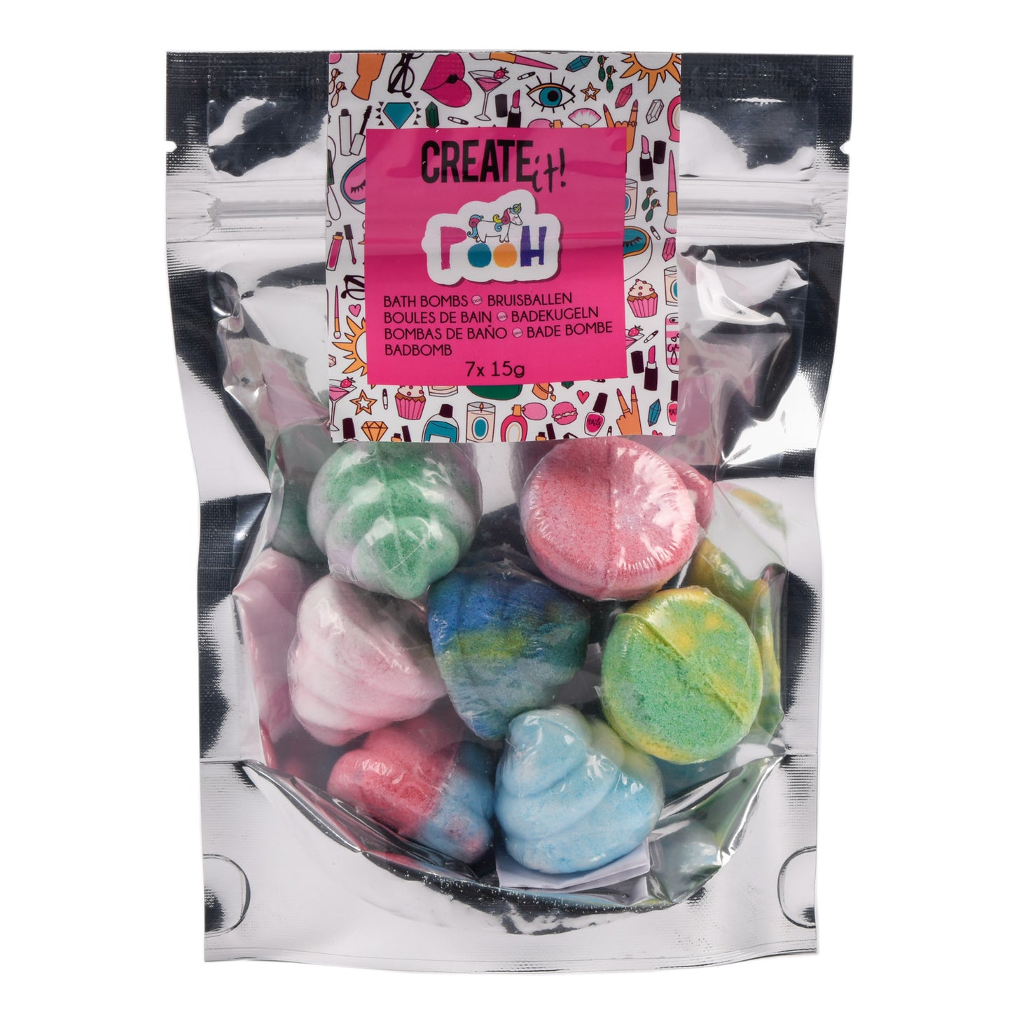 Create It! beauty bruisballen eenhoorn 7-pack