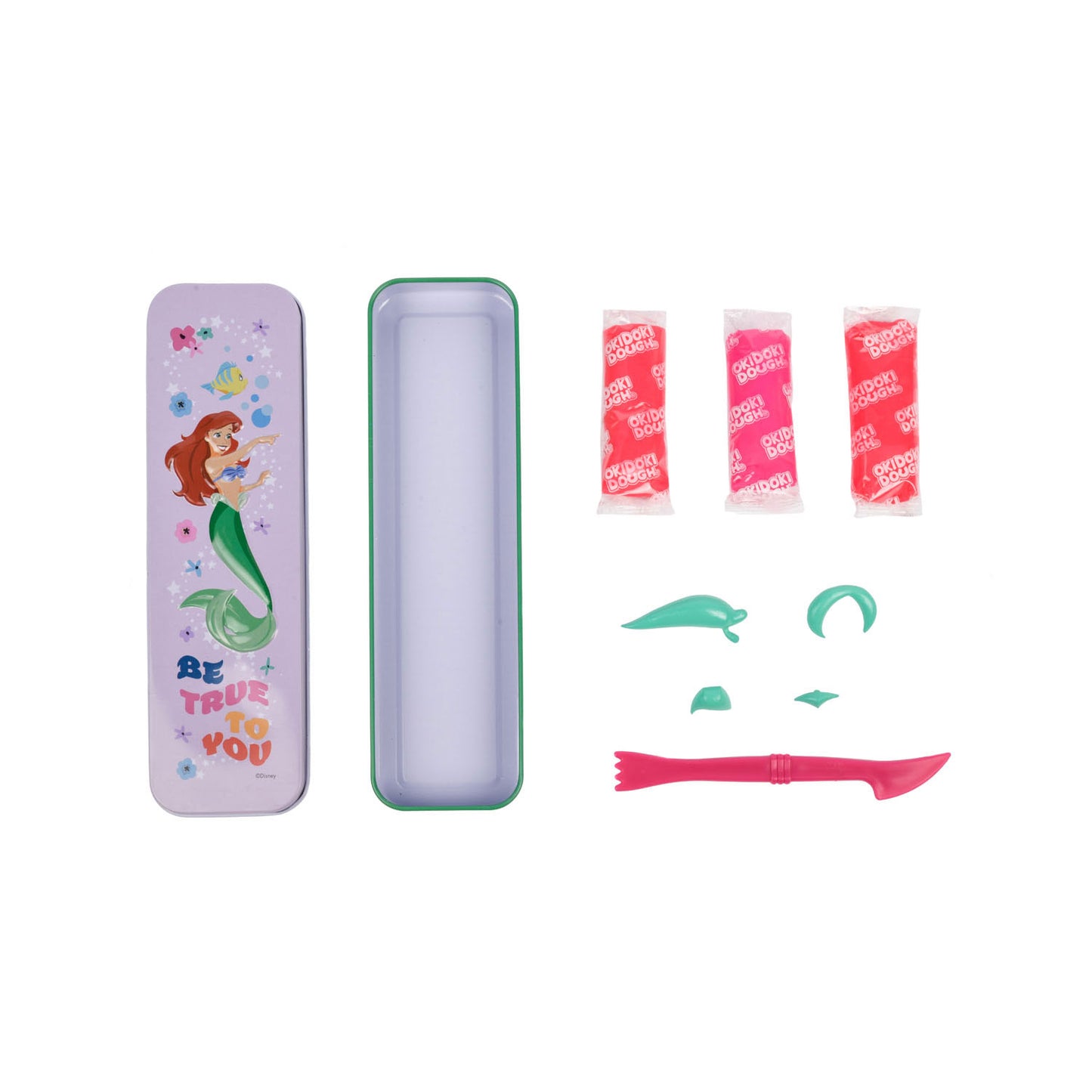 Canenco Disney princess okidoki klei bewaarblik 3d met accessoires