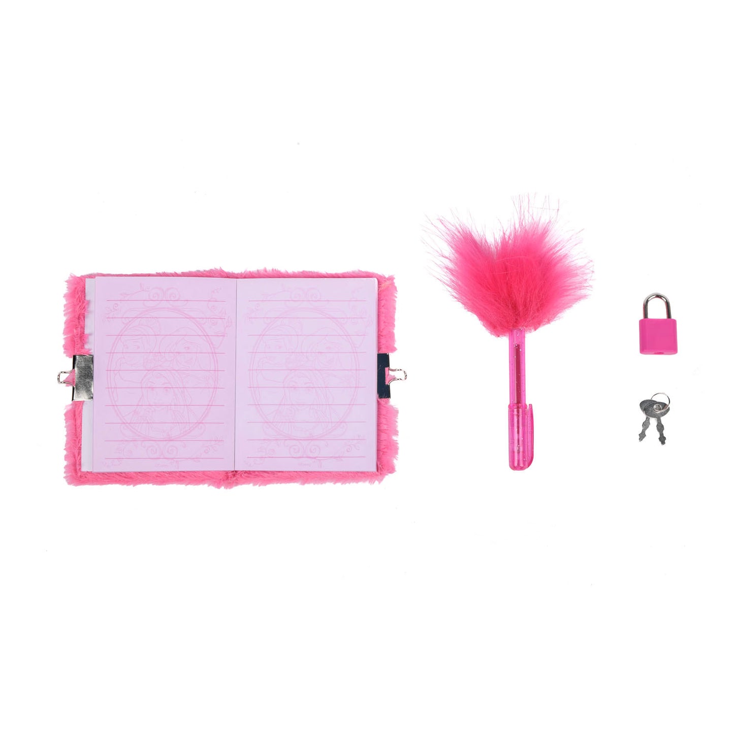 Canenco Disney princess dagboek pluche met pen