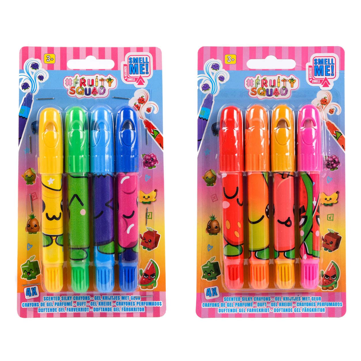 Canenco Fruity squad superzachte krijtjes met geur, 4st.