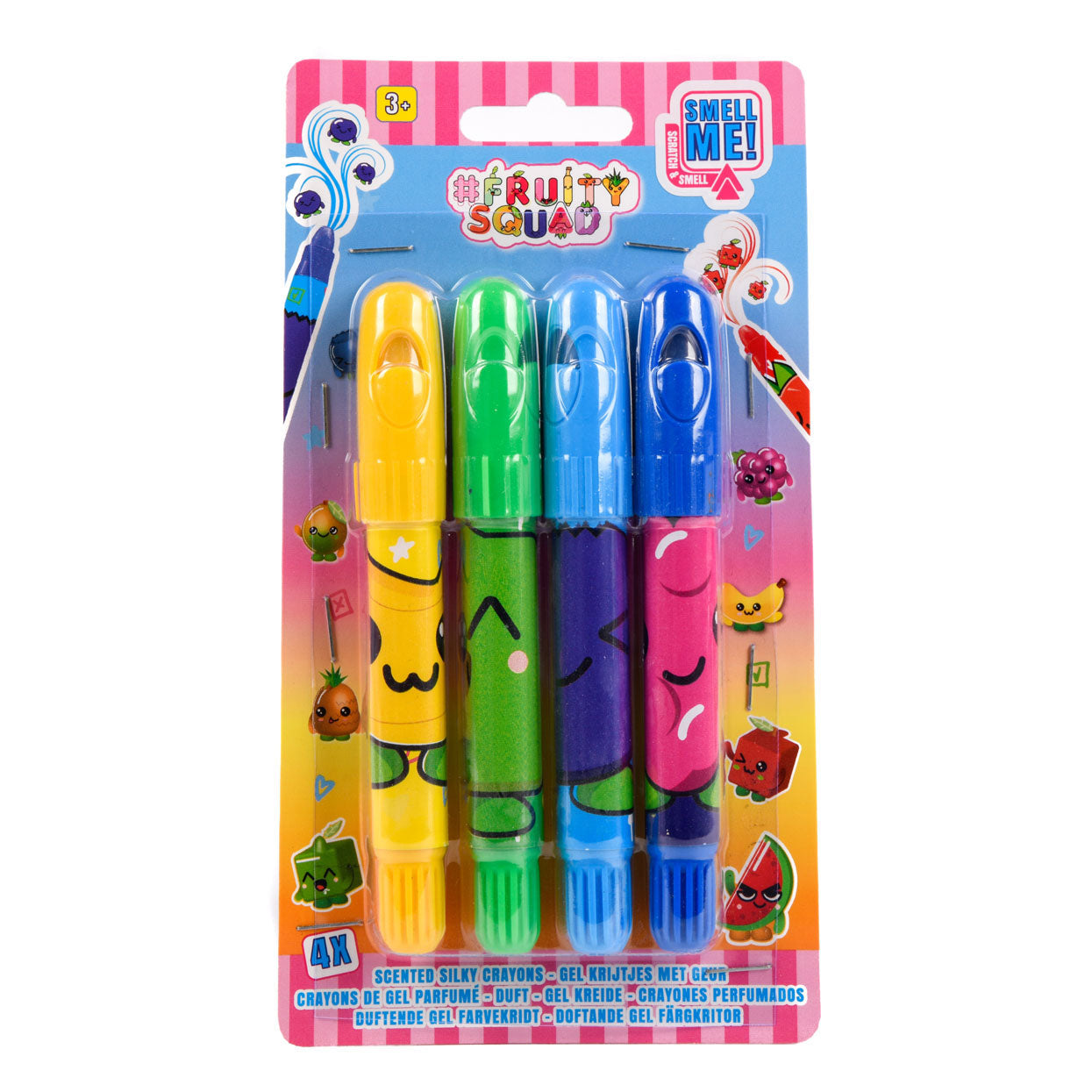 Canenco Fruity squad superzachte krijtjes met geur, 4st.