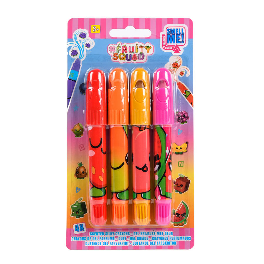 Canenco Fruity squad superzachte krijtjes met geur, 4st.