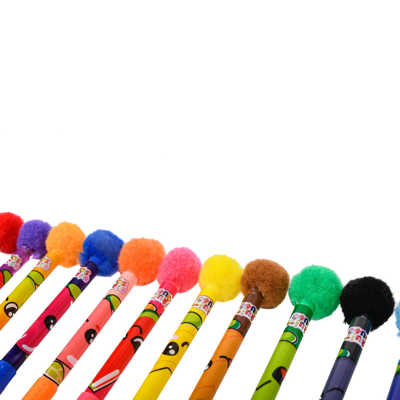Canenco Fruity squad pompom gelpennen met geur, 12st.