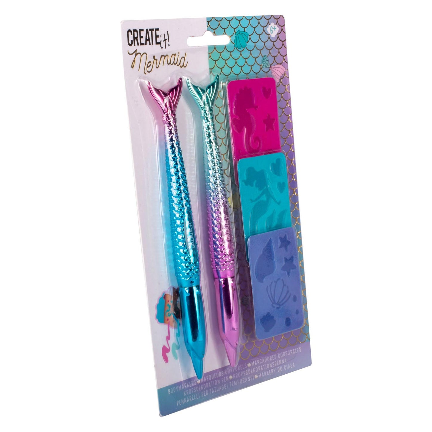 Canenco Create it! mermaid bodymarkers met 3 sjablonen