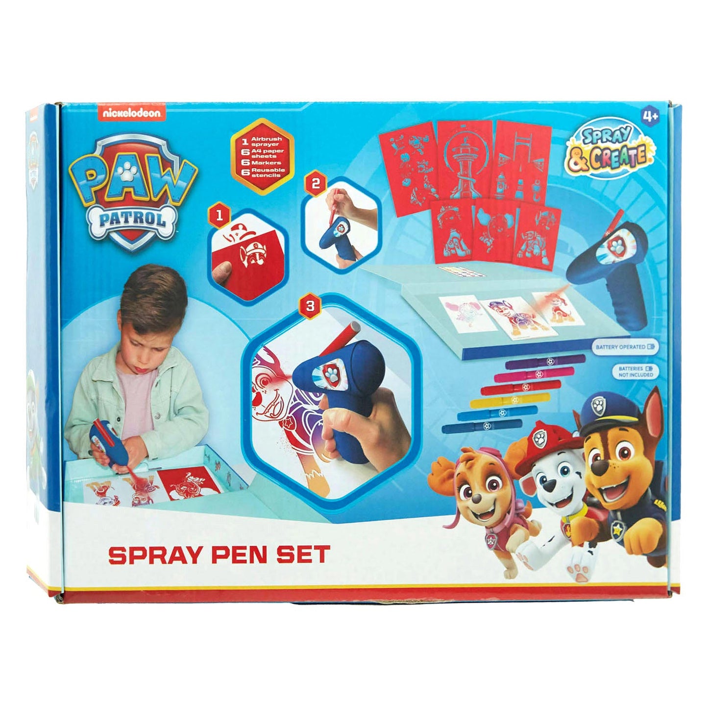 Canenco Paw patrol elektrische blaaspennen set