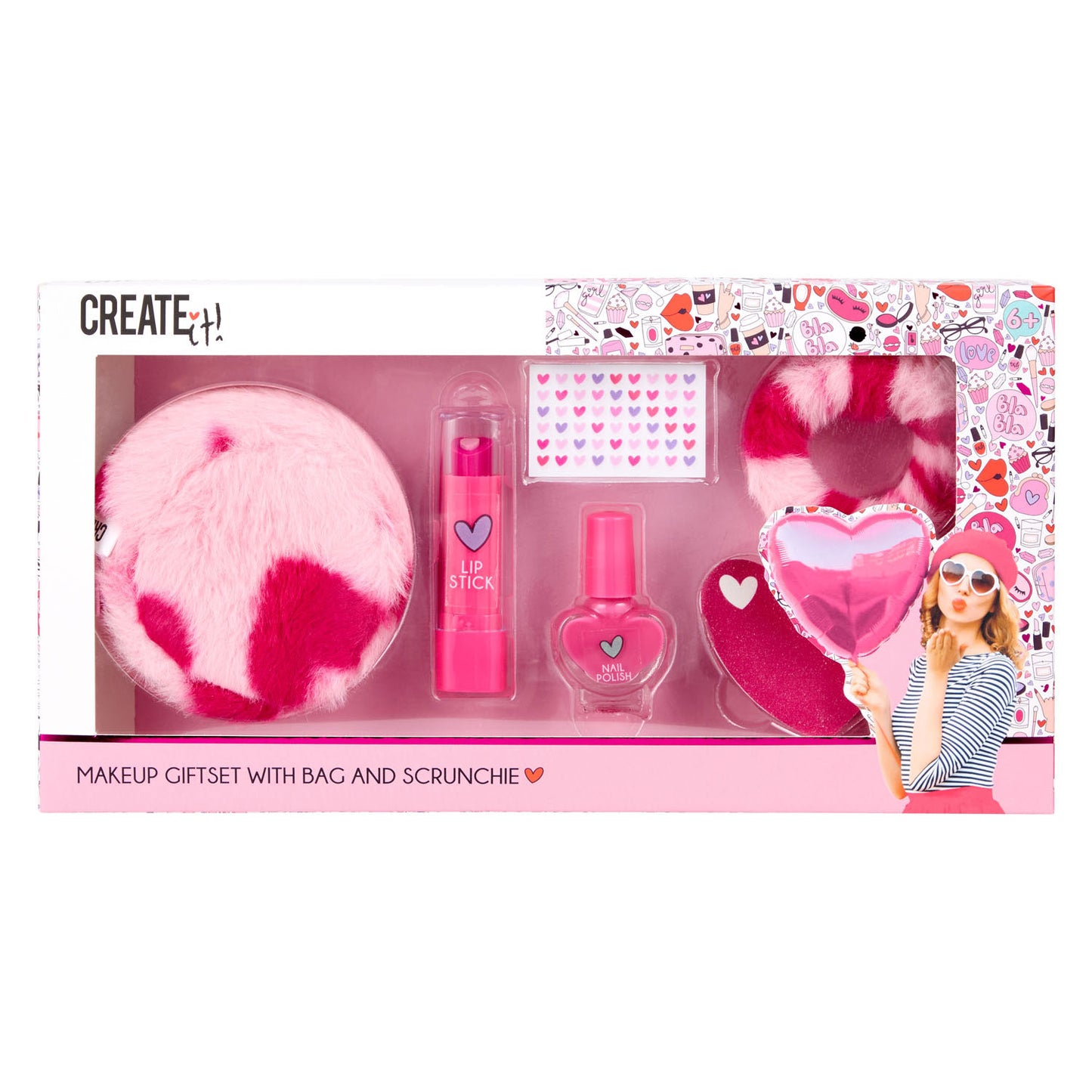Create It! hart make-up set hartjes
