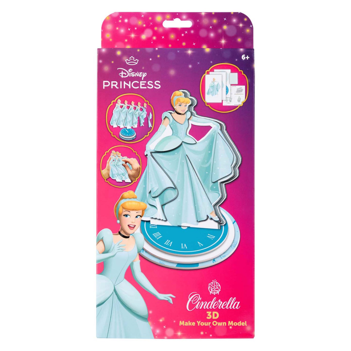 Canenco Disney princess cinderella maak je eigen 3d figuur