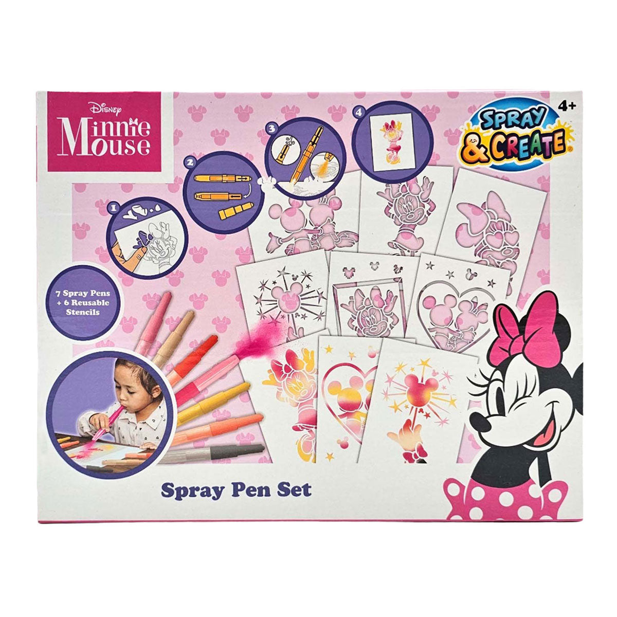 Canenco Minnie mouse blaaspennen set