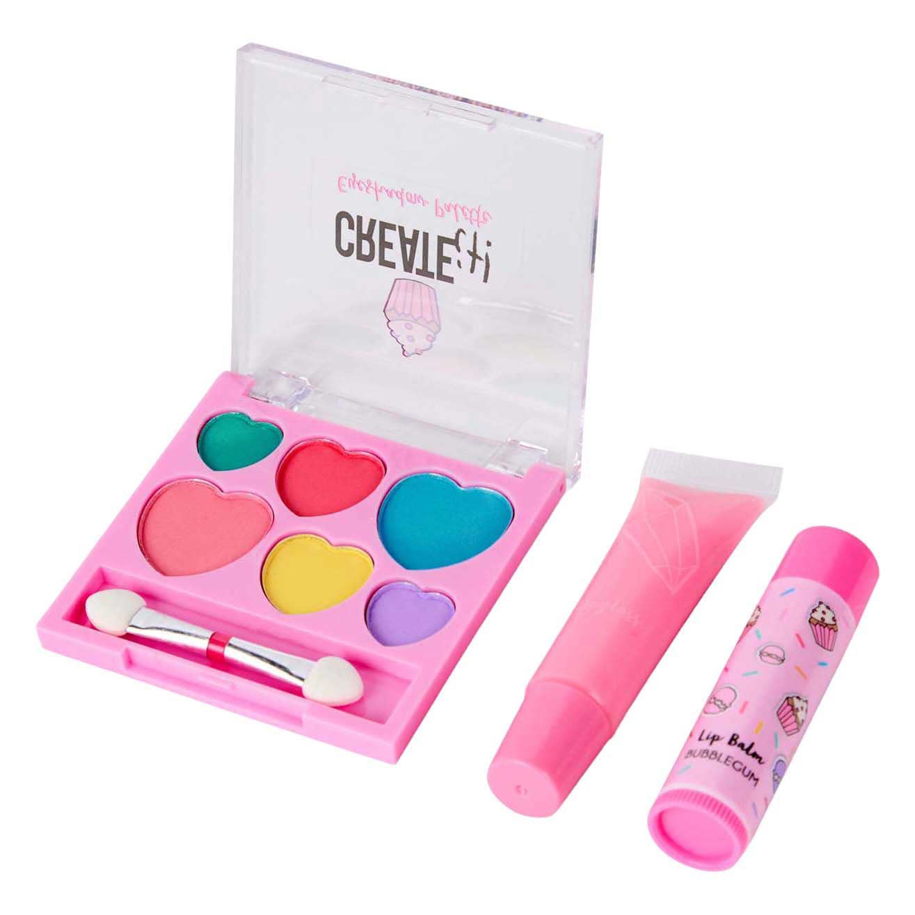 Merkloos Sans Marque Create it! make-up set in fluffy rugtas