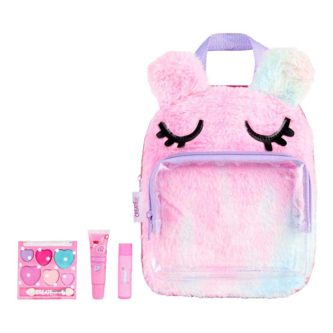 Merkloos Sans Marque Create it! make-up set in fluffy rugtas
