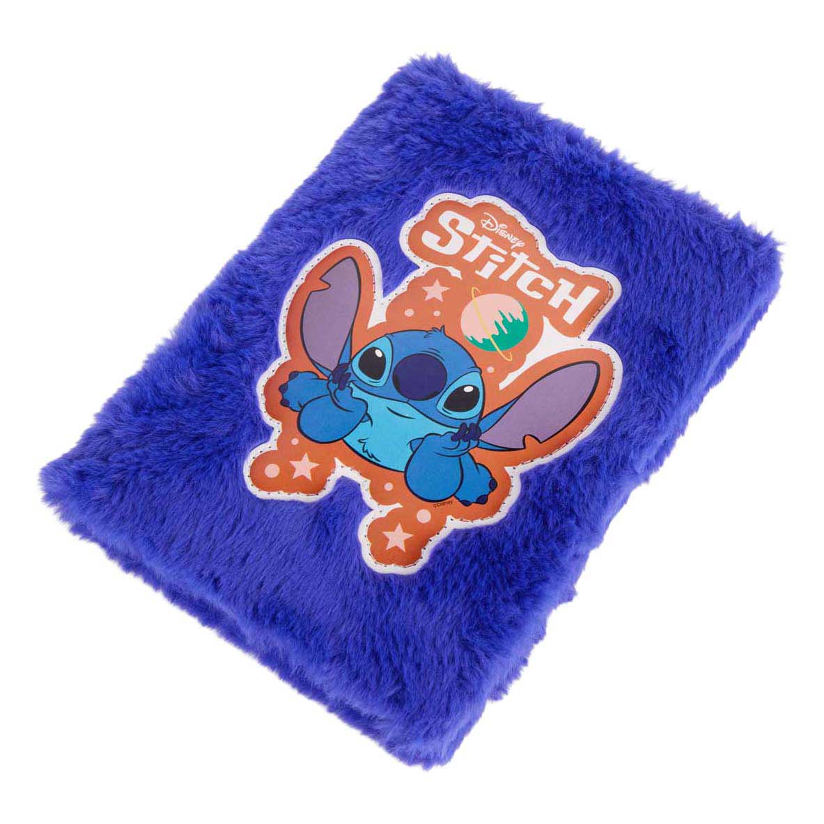 Canenco Stitch pluche notitieboek donkerblauw