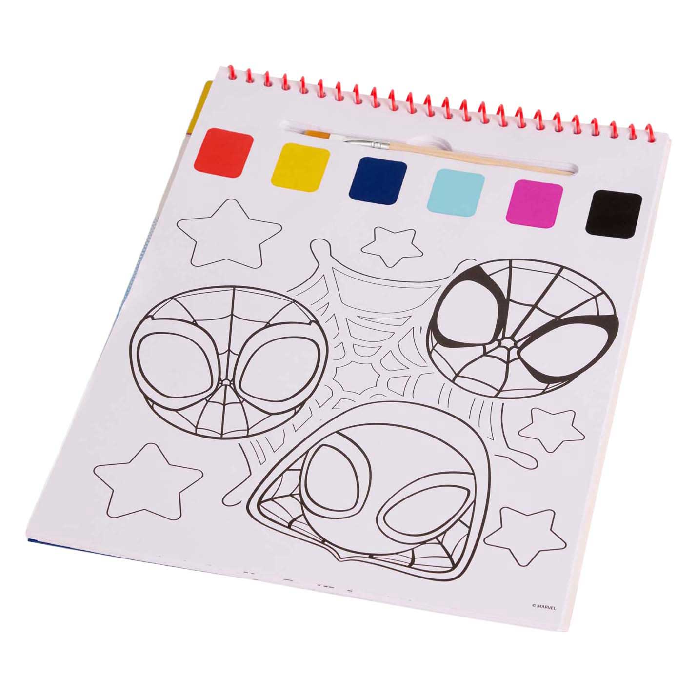 Canenco Spidey water verfset boek - incl kwast
