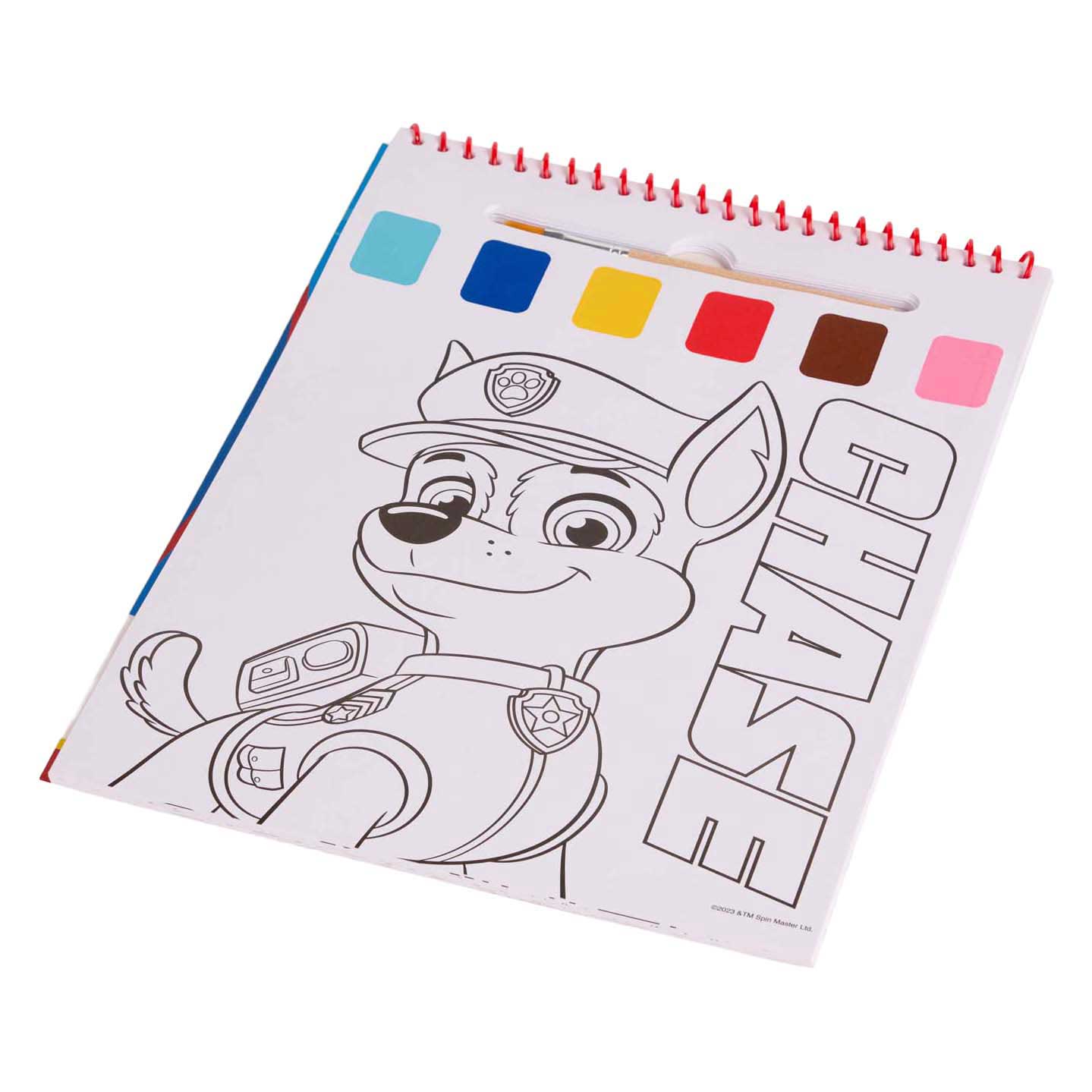 Canenco Paw patrol water verfset boek - incl kwast