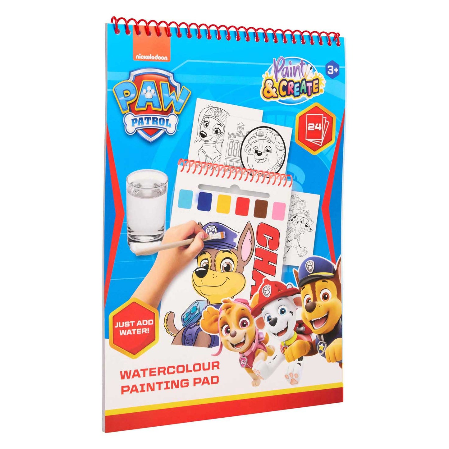 Canenco Paw patrol water verfset boek - incl kwast