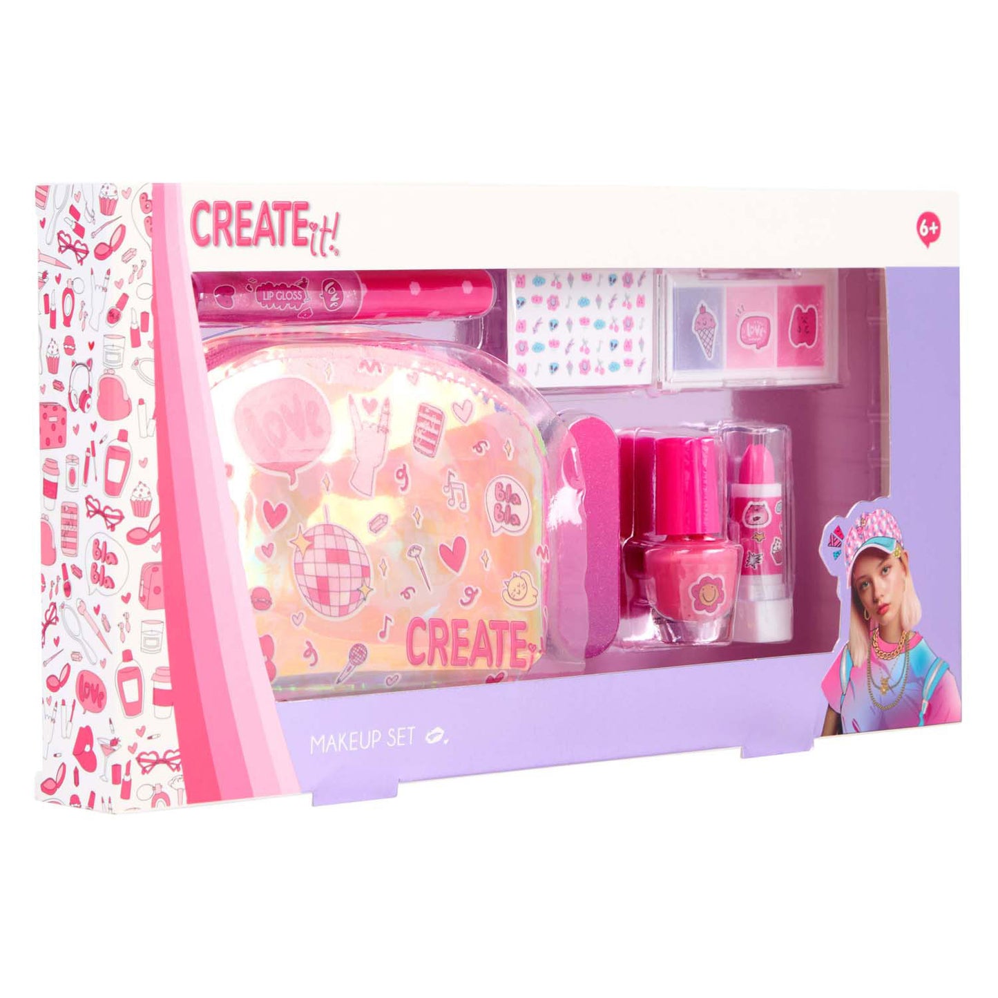 Canenco Create it! make-up giftset incl tasje
