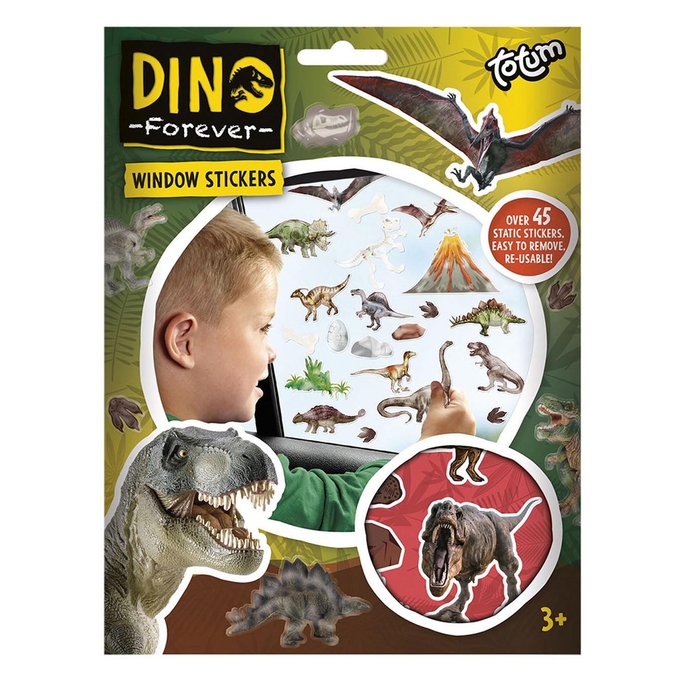 Totum dino forever - raamstickers