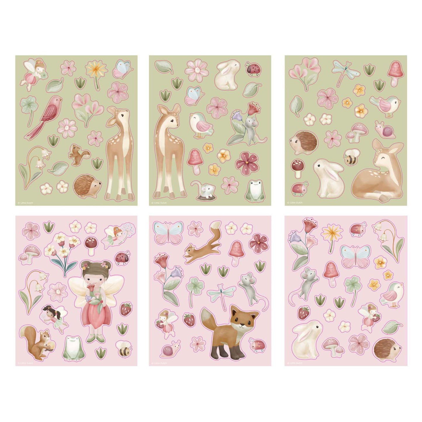 Bambolino Toys Little dutch stickerset fairy garden